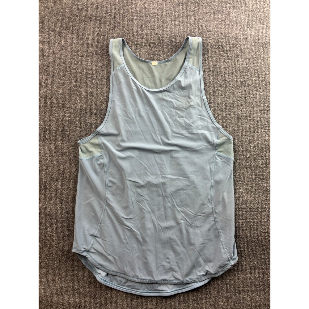 Lululemon Tank Top Womens 6 Blue Mesh Racerback Performance Running Shirt